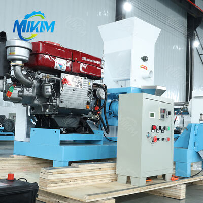 MIKIM 500 kg/h Diesel vít đơn nổi cá thức ăn viên máy làm thức ăn thủy sản Máy Đùn Nổi Thức Ăn Cho Thú Cưng Máy Phun