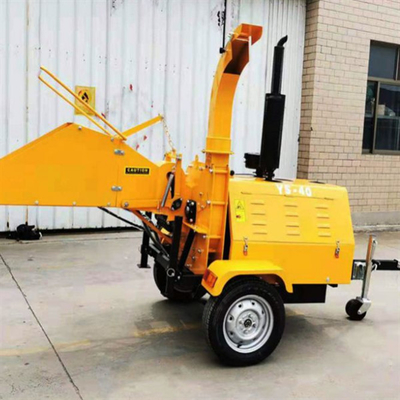 Máy băm gỗ tốc độ cao 0.8t / H Máy hủy tài liệu Pto 44 × 38cm