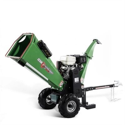 Bắt đầu giật lại Máy băm gỗ cầm tay nhỏ CE Máy hủy tài liệu dùng trong vườn xăng tự cấp liệu