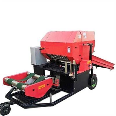 Máy bó cỏ tự động ủ chua Bale Wrapper Máy bó cỏ 15kw Động cơ ODM