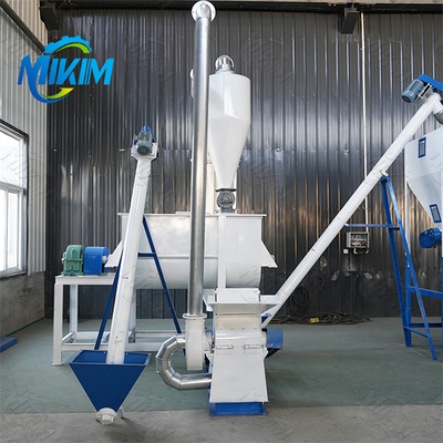 Dòng sản xuất hạt thức ăn gia cầm hoàn toàn tự động cho nhiều trang trại sử dụng nguyên liệu thô mới