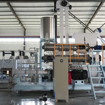 Twin Screw Food Fully Automatic Shrimp Fish Feed Pellet Processing Machine Máy chế biến hạt cá Sản xuất thực phẩm đánh cá Máy nuôi cá nổi