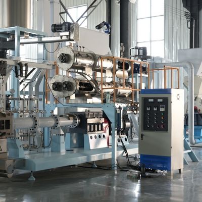 Twin Screw Food Fully Automatic Shrimp Fish Feed Pellet Processing Machine Máy chế biến hạt cá Sản xuất thực phẩm đánh cá Máy nuôi cá nổi