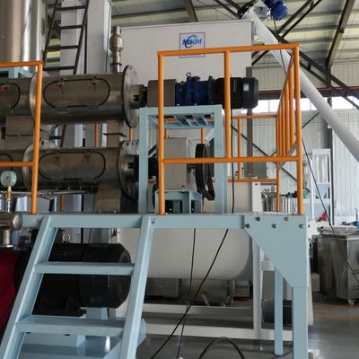 Twin Screw Food Fully Automatic Shrimp Fish Feed Pellet Processing Machine Máy chế biến hạt cá Sản xuất thực phẩm đánh cá Máy nuôi cá nổi