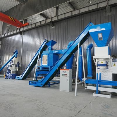 Máy tạo viên sinh khối điều khiển PTO từ gỗ thải và bột than