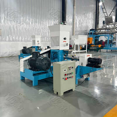 Máy ép thức ăn chó tự chế biến Đường chế biến sản xuất thức ăn cá nổi nhỏ Máy ép hạt Extruder Máy ép thức ăn vật nuôi dùng