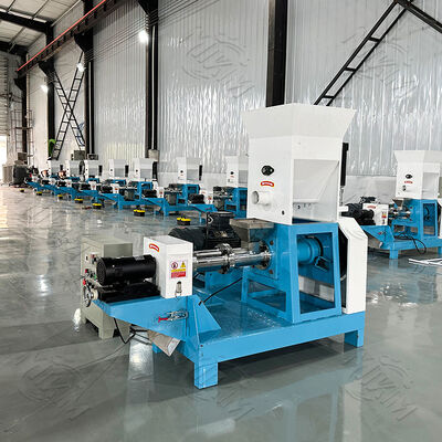 Máy ép thức ăn chó tự chế biến Đường chế biến sản xuất thức ăn cá nổi nhỏ Máy ép hạt Extruder Máy ép thức ăn vật nuôi dùng