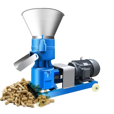 Biomass Wood Pellet Mill Machine Flat Die Wood Chips Bột nén hạt