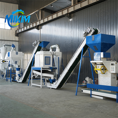 Đường dây sản xuất hạt thức ăn chăn nuôi hiệu quả hoàn toàn tự động cho gia cầm gia súc