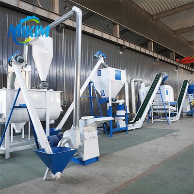 Dòng sản xuất hạt thức ăn gia cầm hoàn toàn tự động cho nhiều trang trại sử dụng nguyên liệu thô mới