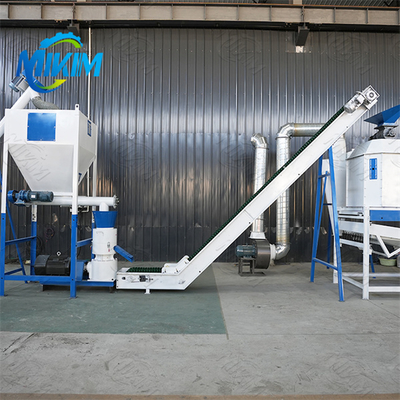 Dây chuyền sản xuất viên thức ăn chăn nuôi tiết kiệm năng lượng, thiết bị tự động hoàn toàn, phù hợp với các trang trại gia cầm có quy mô khác nhau, tự động hóa cao.