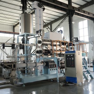Twin Screw Food Fully Automatic Shrimp Fish Feed Pellet Processing Machine Máy chế biến hạt cá Sản xuất thực phẩm đánh cá Máy nuôi cá nổi