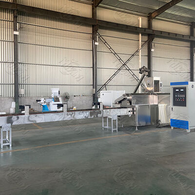 Máy ép vít đôi với công suất 100-1000kg/h cho dây chuyền sản xuất thức ăn cho thú cưng bằng thép không gỉ cấp độ thực phẩm và hệ thống điều khiển hoàn toàn tự động