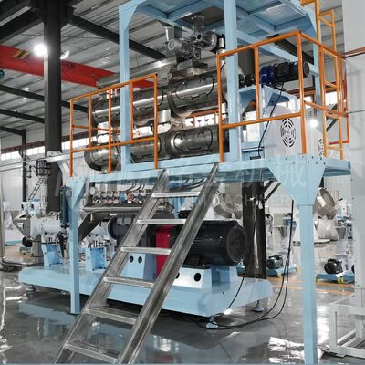 Chất lượng 1.2-1.5 T/H Máy đùn thức ăn cá trục vít đôi nổi nhà máy