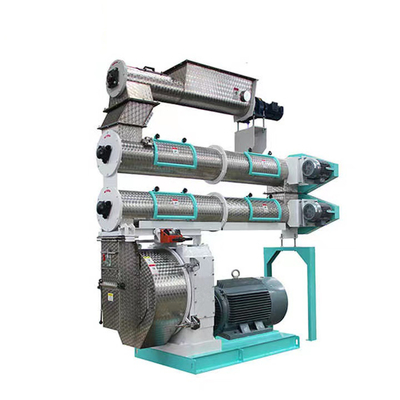 Máy làm viên tự động 500KG / H Điều khiển PLC Máy nghiền viên thức ăn gia súc