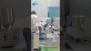 Chạy thử tại nhà máy sản xuất máy đùn thức ăn cho thú cưng | Sản xuất thức ăn cho chó hình tam giác#petfoodextruder#dogfoodextruder